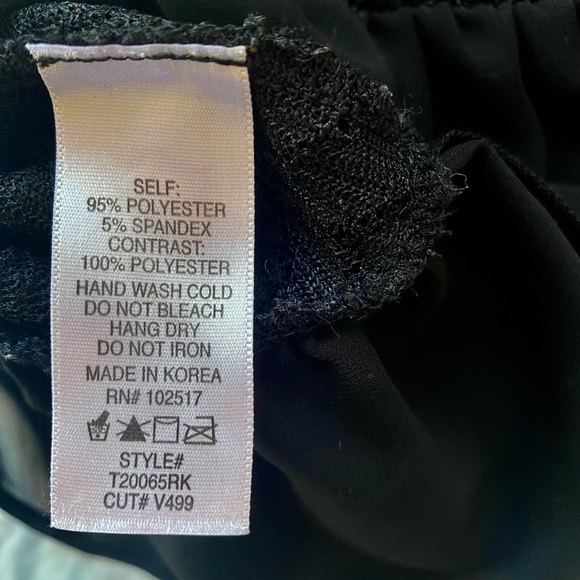 Sheer Black Peplum Lace Tank - Picture 5 of 5